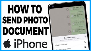 how to send photos as document in whatsapp in iphone