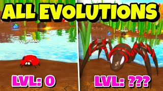 *ALL* BUGS EVOLUTIONS LVL 0 TO MAX LVL (Roblox: Little World)