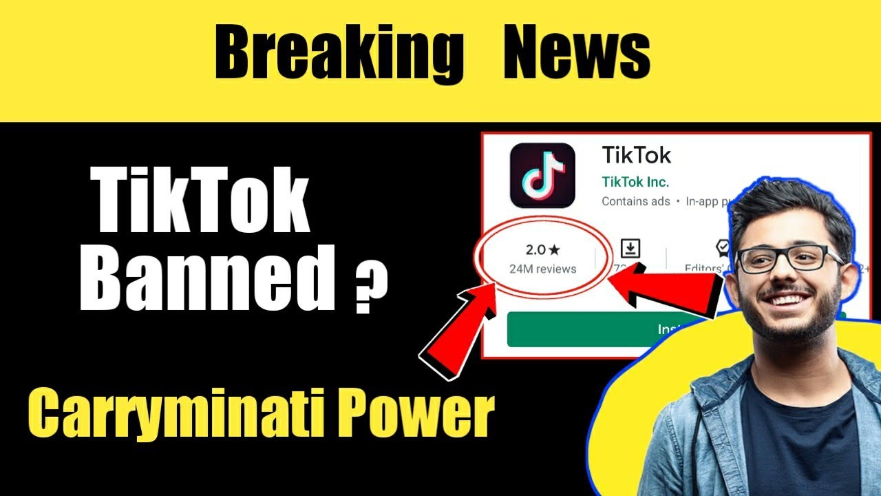Breaking News | Tiktok Banned in india ? Carryminati Power ...