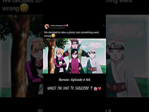 Konohamaru wanted to take a photo with Sarada, Mitsuki and Boruto 🤣