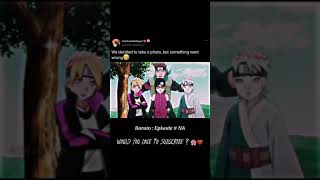 Konohamaru wanted to take a photo with Sarada, Mitsuki and Boruto 🤣