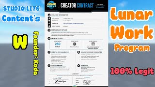 🌙 I OFFICIALLY JOINED LUNARWORKS! 🚀 | Roblox Studio Lite Creator