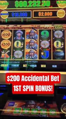 $200 Accidental Bet 1ST SPIN BONUS! On $2 Million Dragon Link!