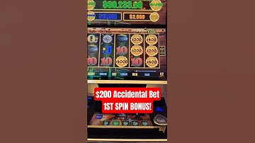 $200 Accidental Bet 1ST SPIN BONUS! On $2 Million Dragon Link!
