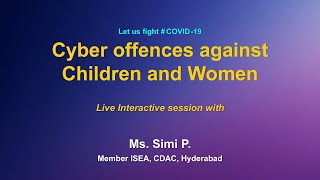 Webinar: Cyber offences against Children and Women