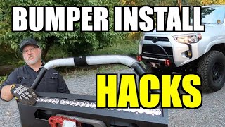 Hacks for 5th Gen 4Runner Hybrid Bumper Install  Southern Style Offroad Bumper  Overland Build