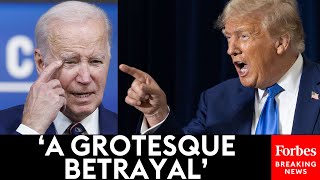 BREAKING NEWS: Trump Tears Apart Biden Over Oval Office Address On Israel-Hamas War | Full NH Rally