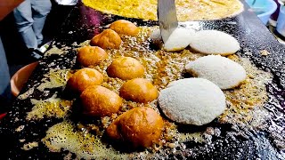 Famous Tawa Bonda &amp; Tawa Idli Fries Of Hyderabad | MasalaBonda &amp; Idli Fry | Indian Street Food