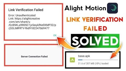 Alight Motion Project Import Problem Fix || Alight Motion Link Verification Failed || Problem Solved