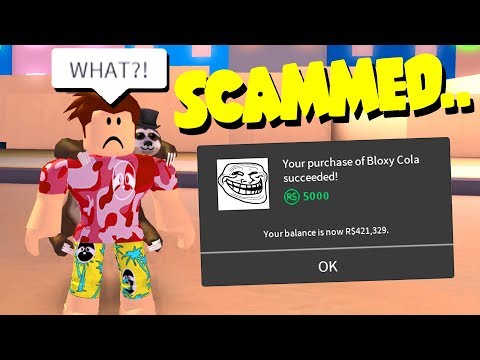 I Spent Robux On A Fake Roblox Game Scammed Viral Chop Video - roblox uncopylocked games with scripts bux gg scams