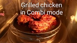 Microwave Combi mode cooking /Tender & juicy grilled chicken recipe in Lg microwave in grillmode.