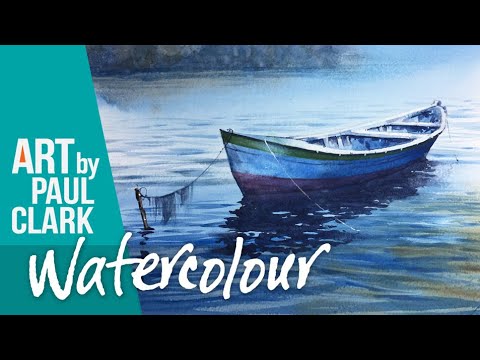 How to paint a boat in watercolour by Paul Clark