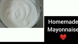 Eggless Mayonnaise | Home made mayonnaise within 2 min | Perfect creamy texture --The Tanu Kitchen