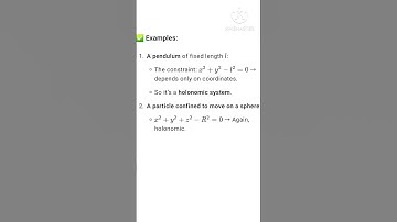 #PGTRB #PHYSICS #Unit2 #holonomic system #classical mechanics #newsyllubus2025