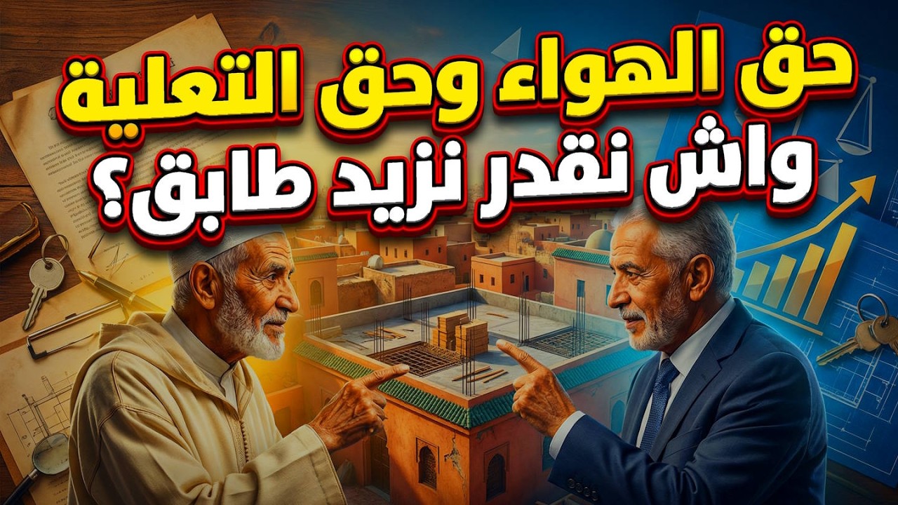 حق الهواء وحق التعلية فالقانون المغربي: واش تقدر تزيد طابق فوق دارك؟ شنو الشروط والرخص والوثائق