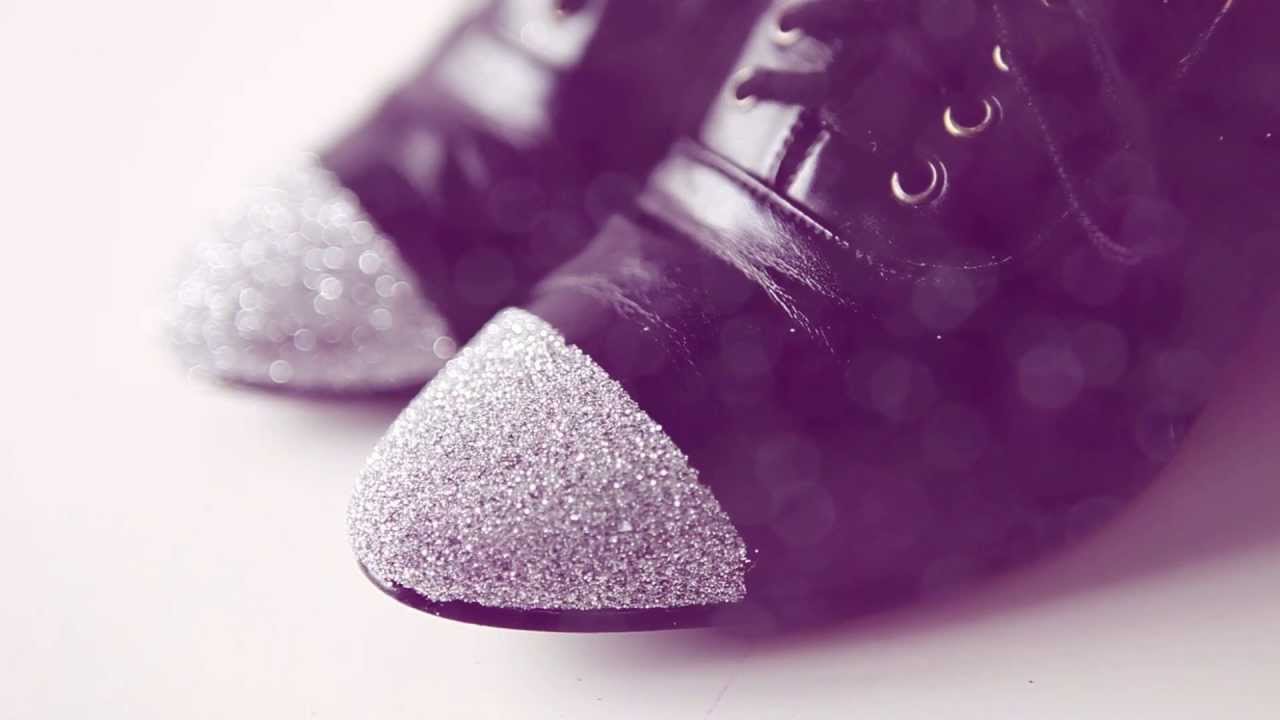 DIY sparkle & glitter shoes DIY fashion video tutorial YouTube