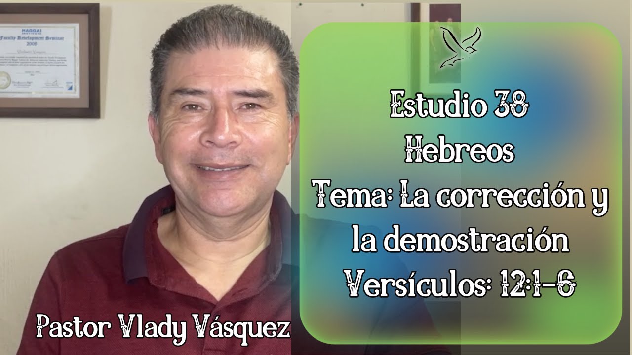 Estudio Hebreos. Parte 38. Versículos 12: 1-6. Tema: La corrección y la demostración