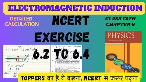 NCERT Exercise Chapter 6|  Class 12th Physics | 6.2 to 6.4 |@EMI @jyotisharmaphysics