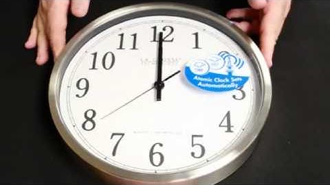 WT-3126 Atomic Wall Clock Setup