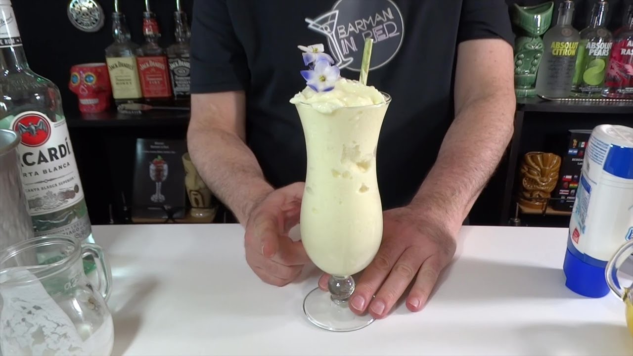 Como hacer la ¡espectacular! 🔲 Piña Colada Costa Caribeña - YouTube