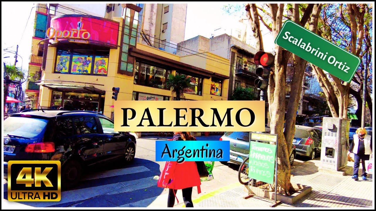 【4K】Walking Tour of Buenos Aires -  Raúl Scalabrini Ortiz Street - Palermo - Argentina Vlog