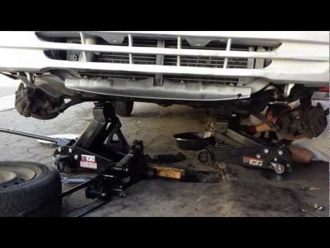 1999 toyota camry Automatic transmission removal heads up