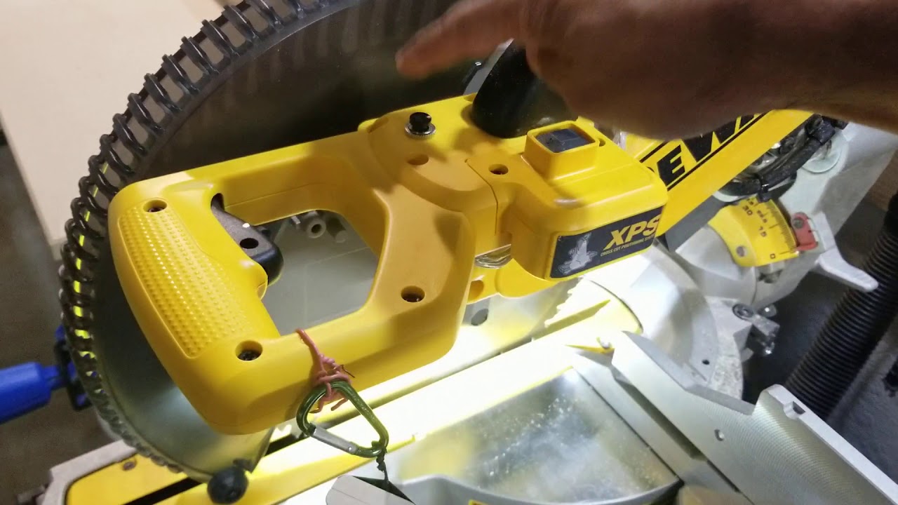 Dewalt DWS780 modification led light timer - YouTube
