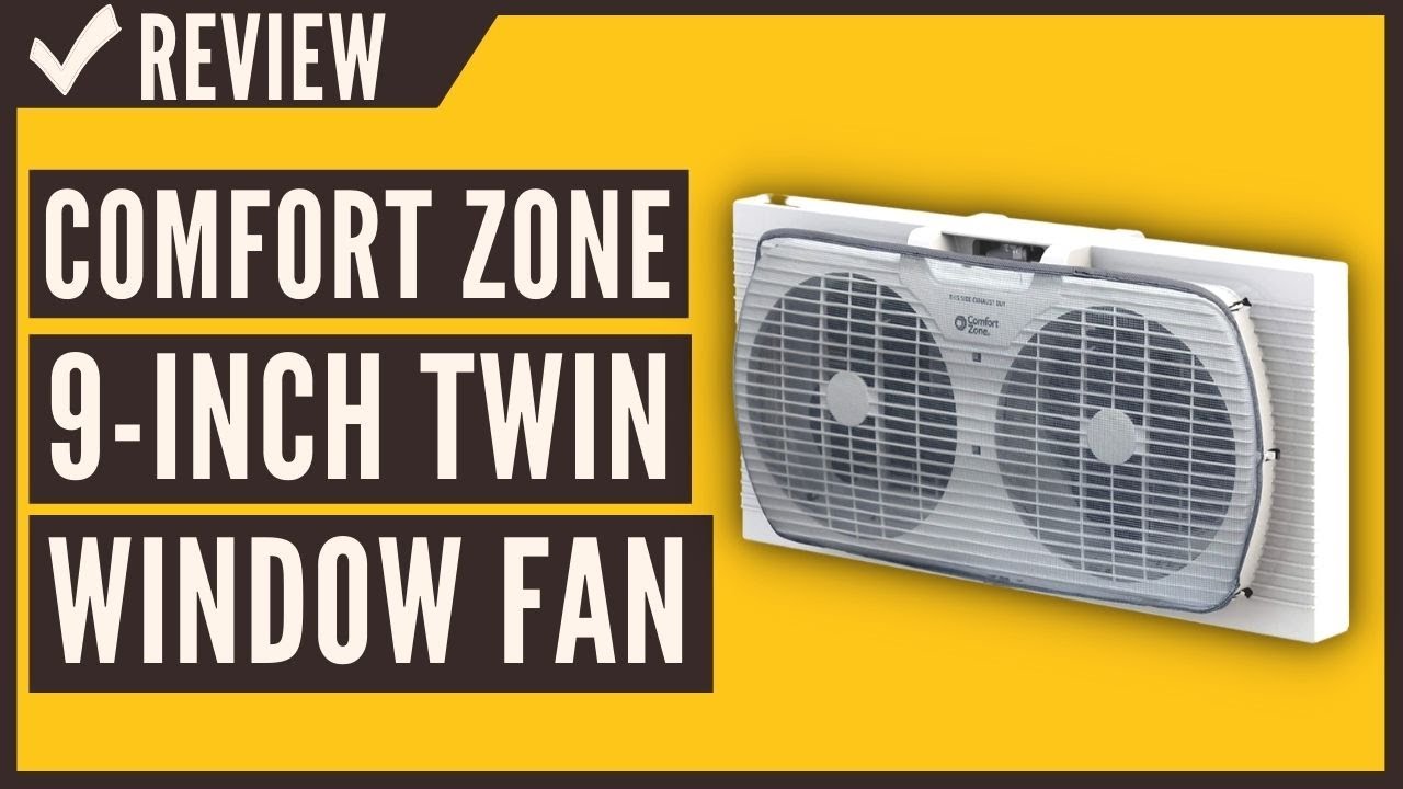 Comfort Zone CZ319WT 9inch Twin Window Fan Review YouTube