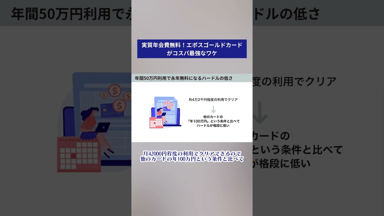 エポスゴールドがコスパ最強な理由 #クレジットカード #お金 #時短節約 #エポスカード #ポイント