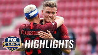 Fc augsburg defeats fsv mainz securing three points in the race to
stave off relegation. augsburg’s florian niederlechner scored games
only goal o...