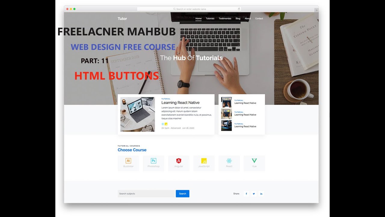 How to create a Buttons with html5 Bangla 2021 - YouTube