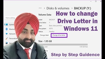 How To Change Drive letter In Windows 11 guided step by step.