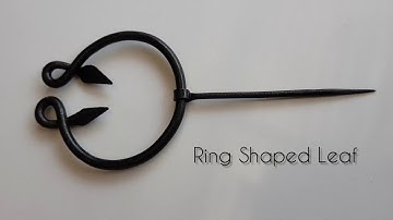 AnNafi® Medieval Celtic Cloak Pin| Black Vintage Viking Brooch/Forged Pins