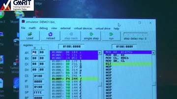 Lecture 20 : Demonstration of emu8086 Software