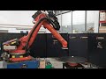 Robot Kuka Kr150 long arm with a horizontal servocontrolled rotary table