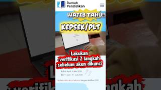 Cara Verifikasi 2 Langkah bagi akun belajar.id dengan domain admin🤩 #verikasi2langkah #belajarid