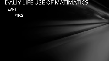 Daily use of mathematics in PPT.