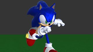 Sonic The Hedgehog Run Cycle Prisma 3D