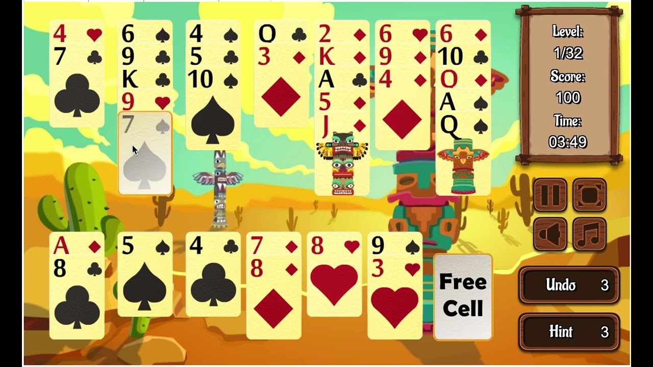 Totem Solitaire | Free Online HTML5 Games