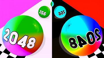 Ball Run 2048 Infinix 🏀 vs Reverse ball Colour Run walkthrough , iOS Android New Update part : 2042 