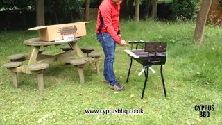 How to Set Up a Cyprus BBQ Modern Extra Wide Black Time lapse