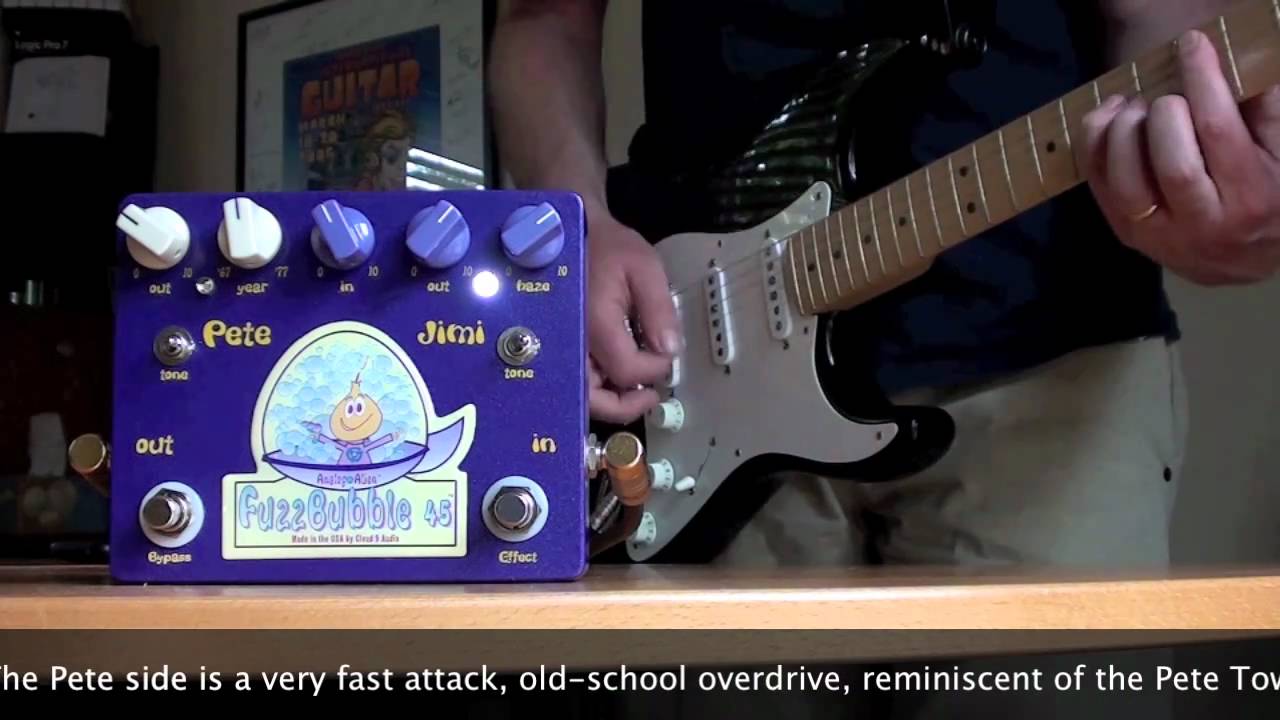 Cloud 9 Audio: Analog Alien FuzzBubble 45 - The 'Jimi' side. Strat to Bassman.