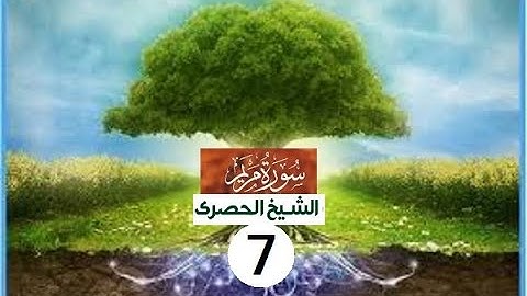 ‏المصحف المعلم الشيخ الحصري  سورة  مريم الجزء السادس عشر الوجه10