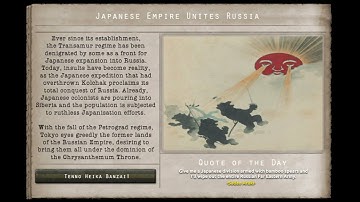 HOI4 Kaiserredux Custom Superevent - Japanese Empire Unites Russia