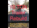 10 Ton trailer rebuild Part 3 Steel decking, bumper and ramps compete plus paint