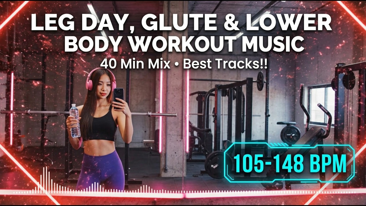 🍑 Leg Day Glute Workout Music | 40 Minutes High Energy Gym Mix | Best ...