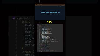 Typing Effect in CSS 😳🔥 | CSS Tutorial #trending #shorts #css