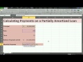 Financial Analysis- calculating payments on a partially amortized loan (ballon payment)