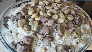 بما أنو موسم الفول لازم نستغلو ،عملت أطيب أكلت رز بالفول على كيف كيفكم