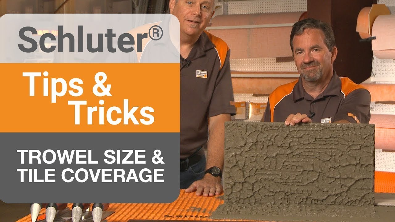 Tips On Trowel Size Tile Coverage Youtube